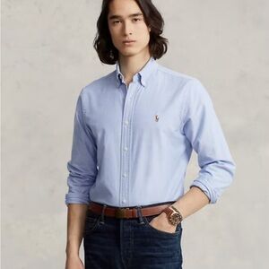 Men's  Blue Oxford Shirt